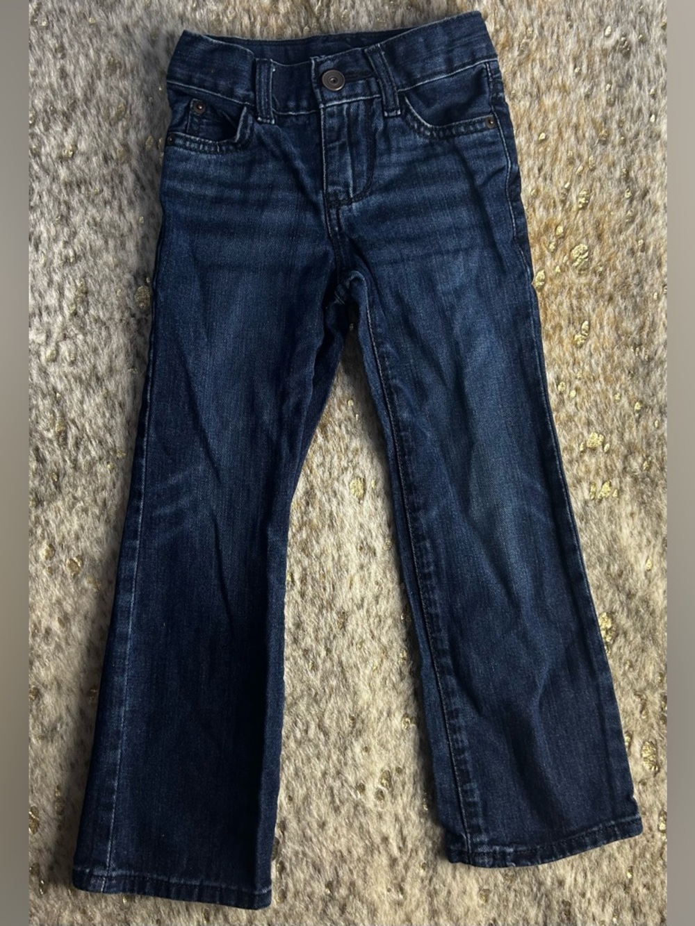 5 for‎ $25🔥PLACE Dark Wash Adjustable Waist Slim Bootcut Jeans 5T